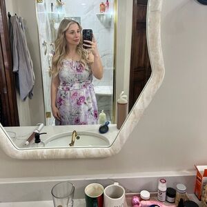 Floral Maxi Dress with Ruffle Straps